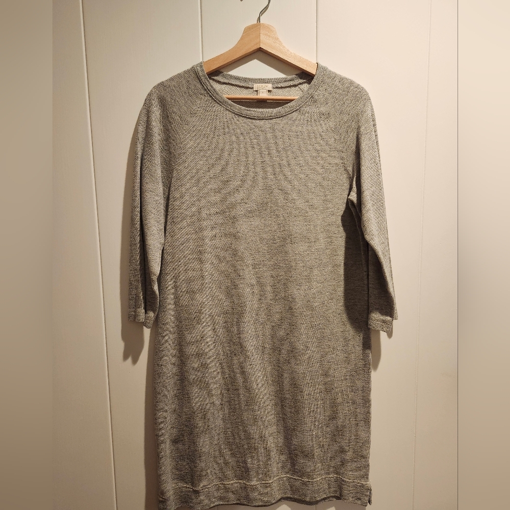 J.Crew Grey 3/4 Sleeve Dress